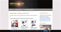 Desktop Screenshot of crosstrainer-testbericht.de