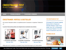 Tablet Screenshot of crosstrainer-testbericht.de